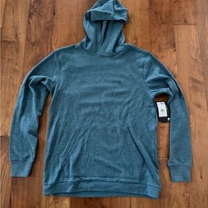 Volcom Men's Blue Waffle Hoodie